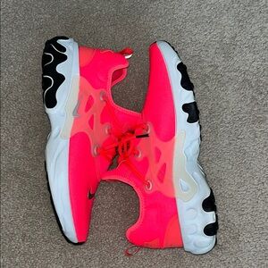 Nike React Presto Bright Pink and Black Sneakers